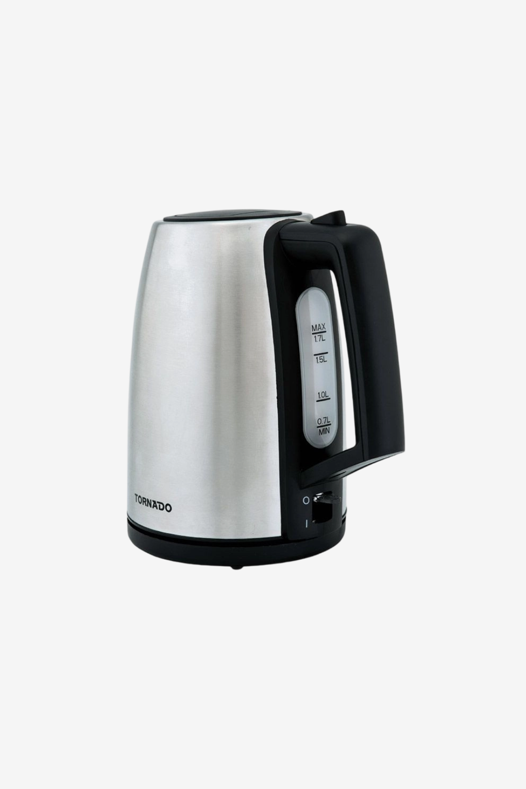 TORNADO Stainless Steel Kettle 1.7 Liter 1850-2200 Watt Stainless TKS-2217E