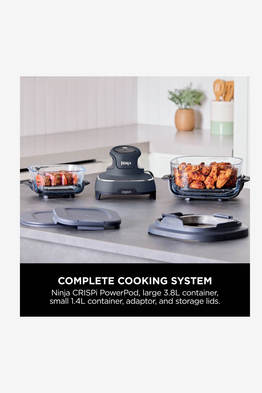 Ninja CRISPi 4-in-1 Portable Glass Air Fryer