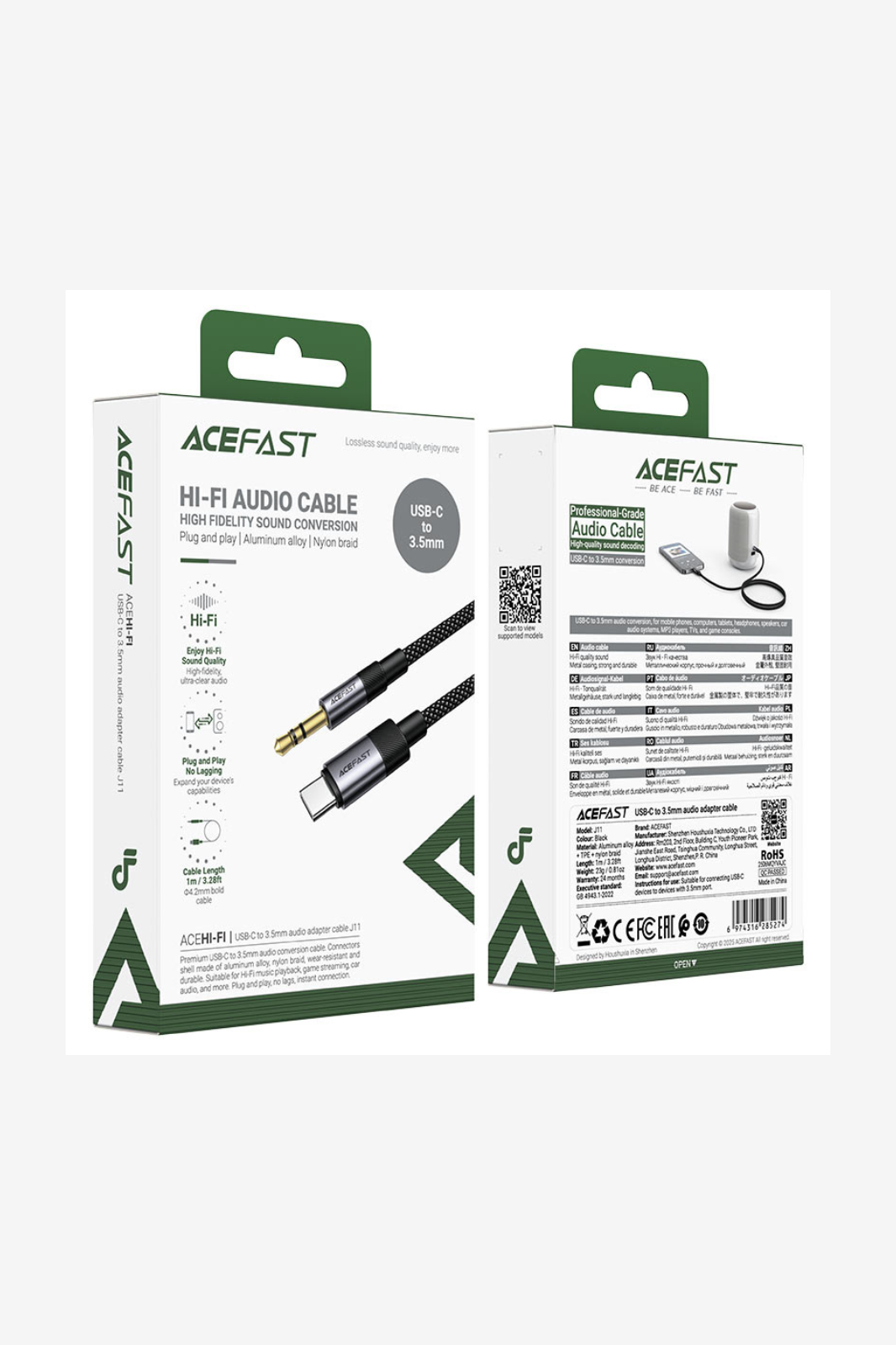 ACEFAST Audio cable J11 USB-C to 3.5mm