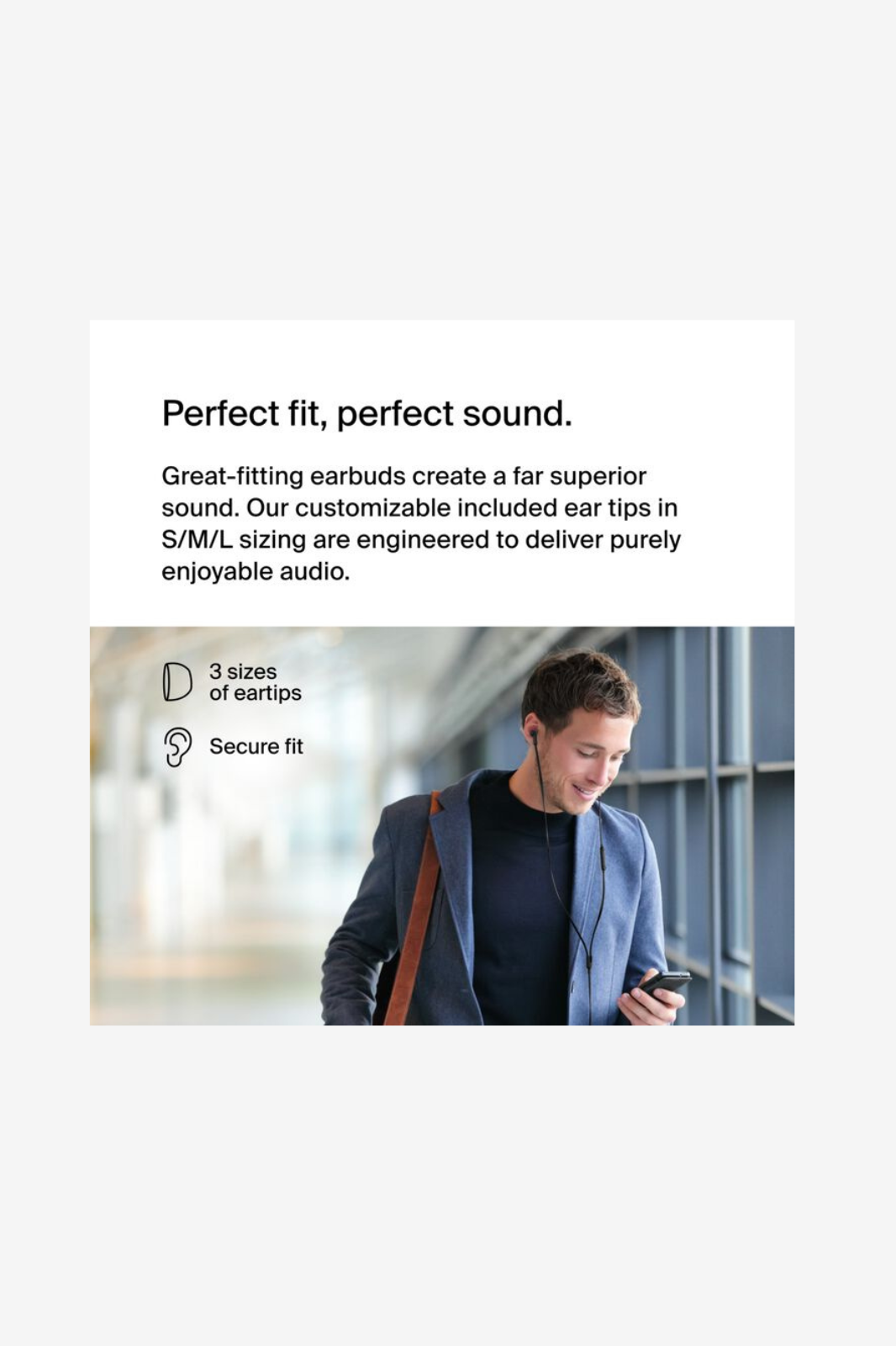 Belkin - SoundForm Motion Wired Earbuds with USB-C Connector
