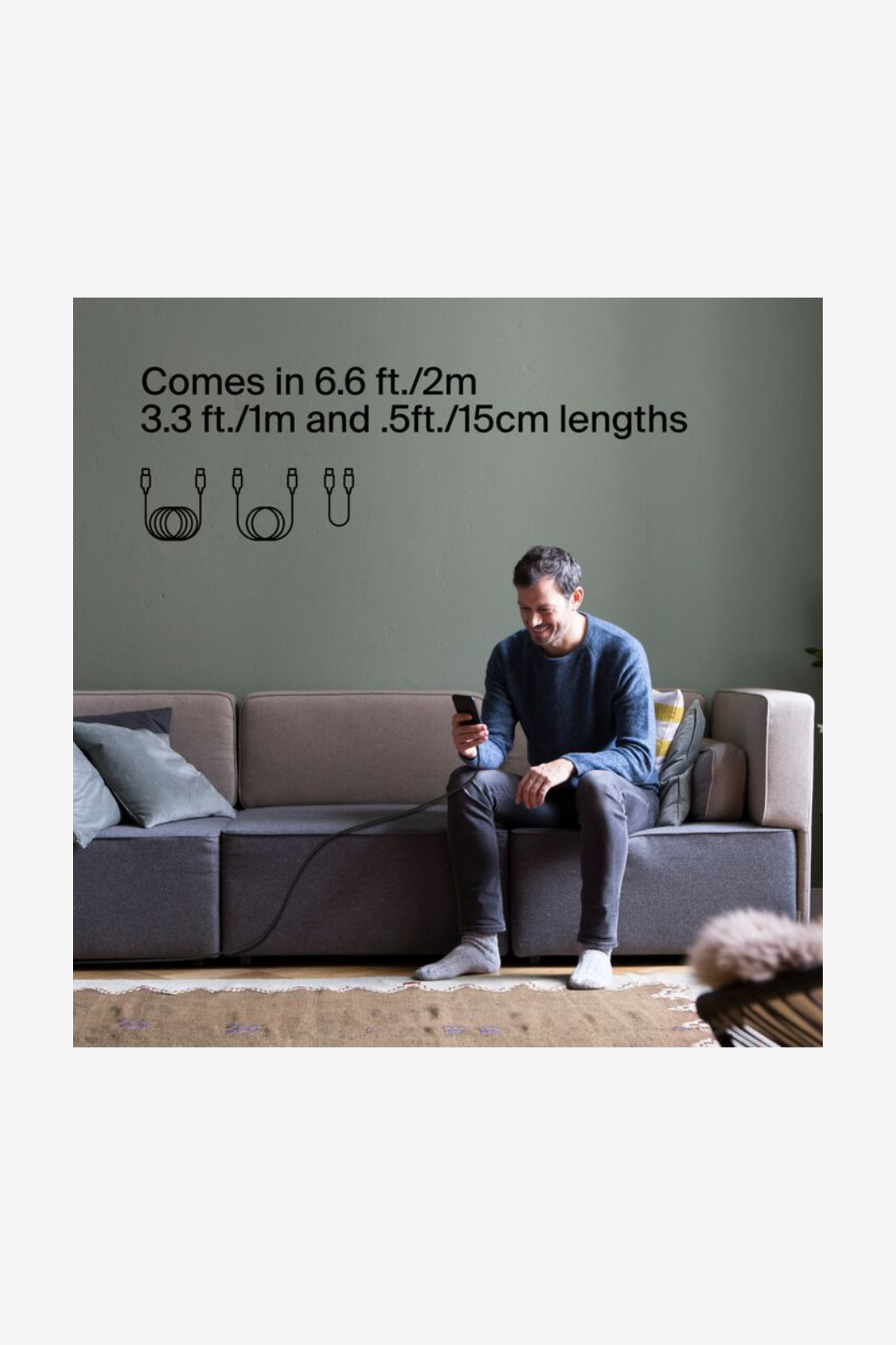 Belkin - BoostCharge pro Braided Usb-C to Usb-C Cable 60w