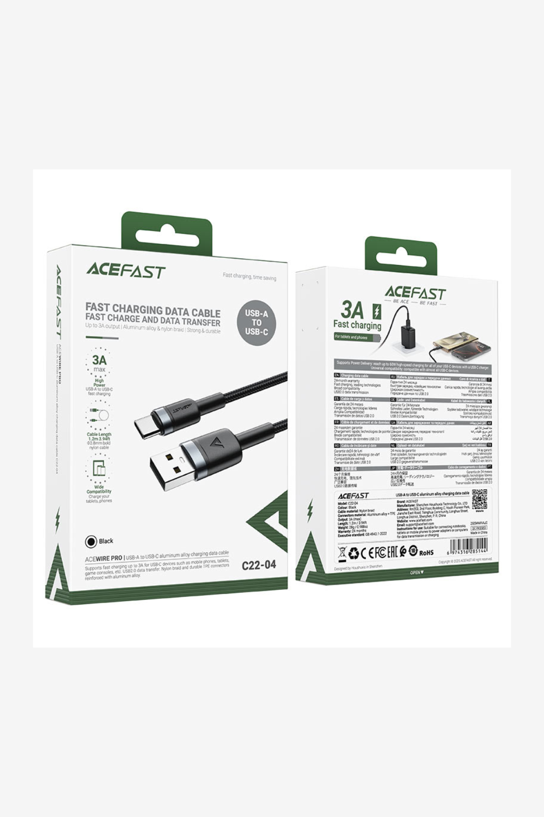 ACEFAST Charging Data Cable C22-04 USB-A to USB-C