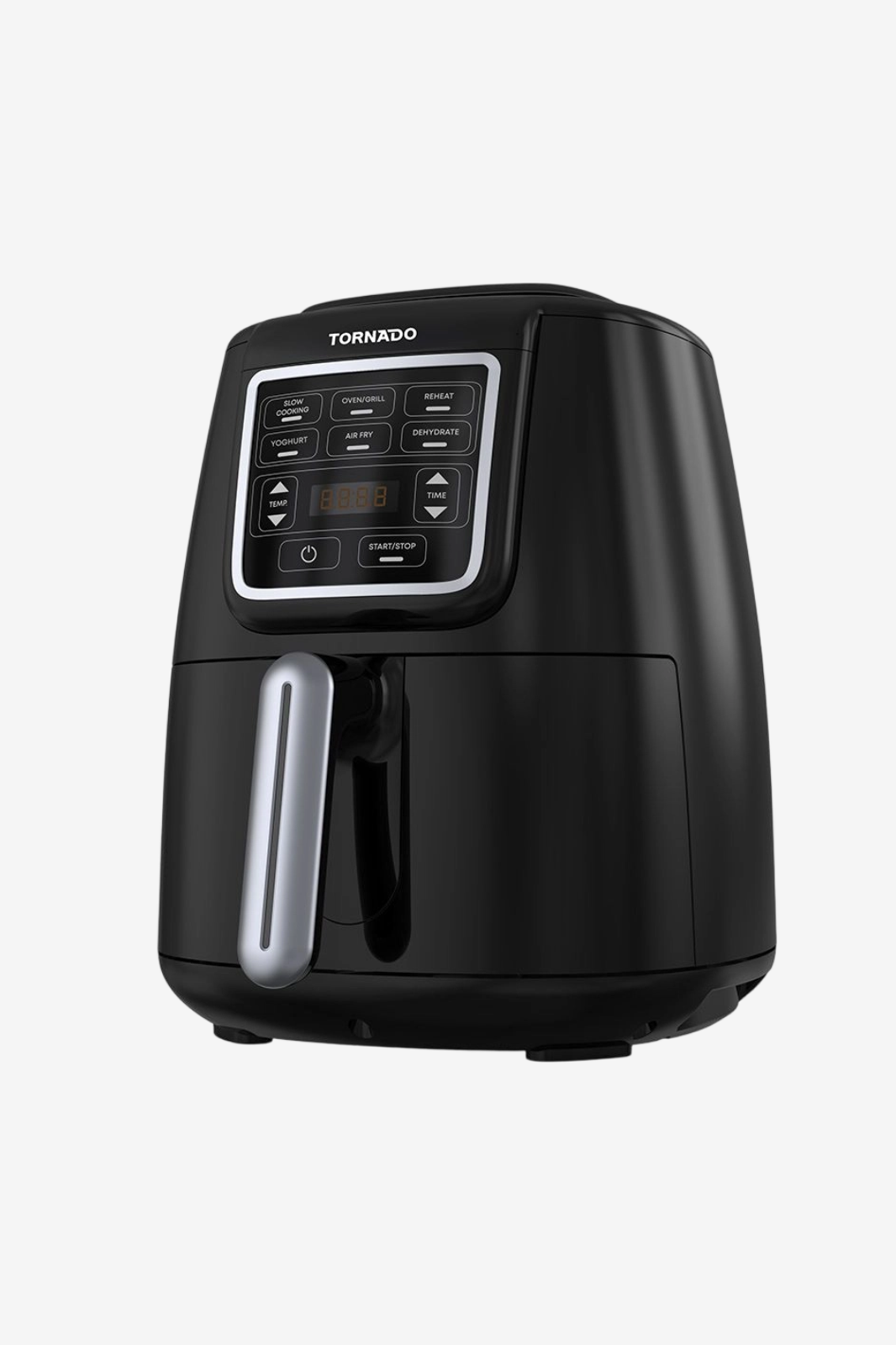 TORNADO Air Fryer 1550 Watt 4 Liter LED Display Black x Silver THF-1554D-XL-BS