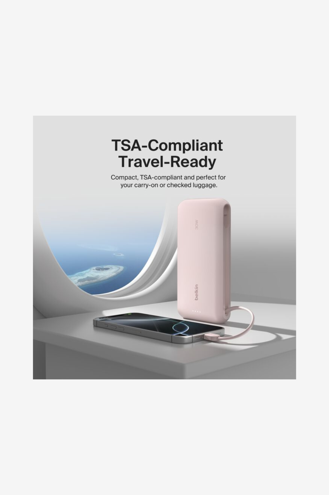 Belkin - BoostCharge Power Bank 20K with Integrated Cable