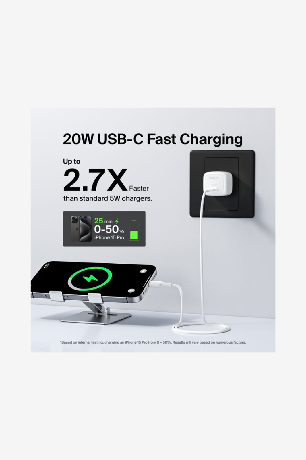 Belkin - BoostCharge Compact USB-C Wall Charger 20W with PPS