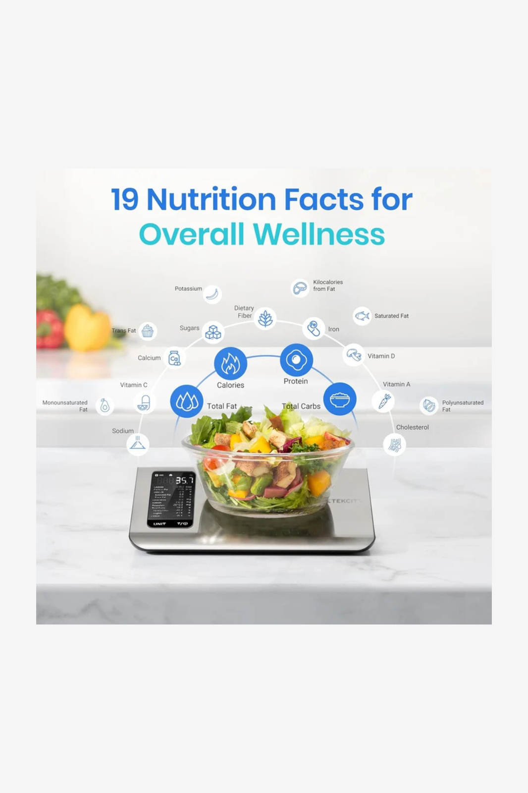 Etekcity Smart Nutrition Scale ESN00
