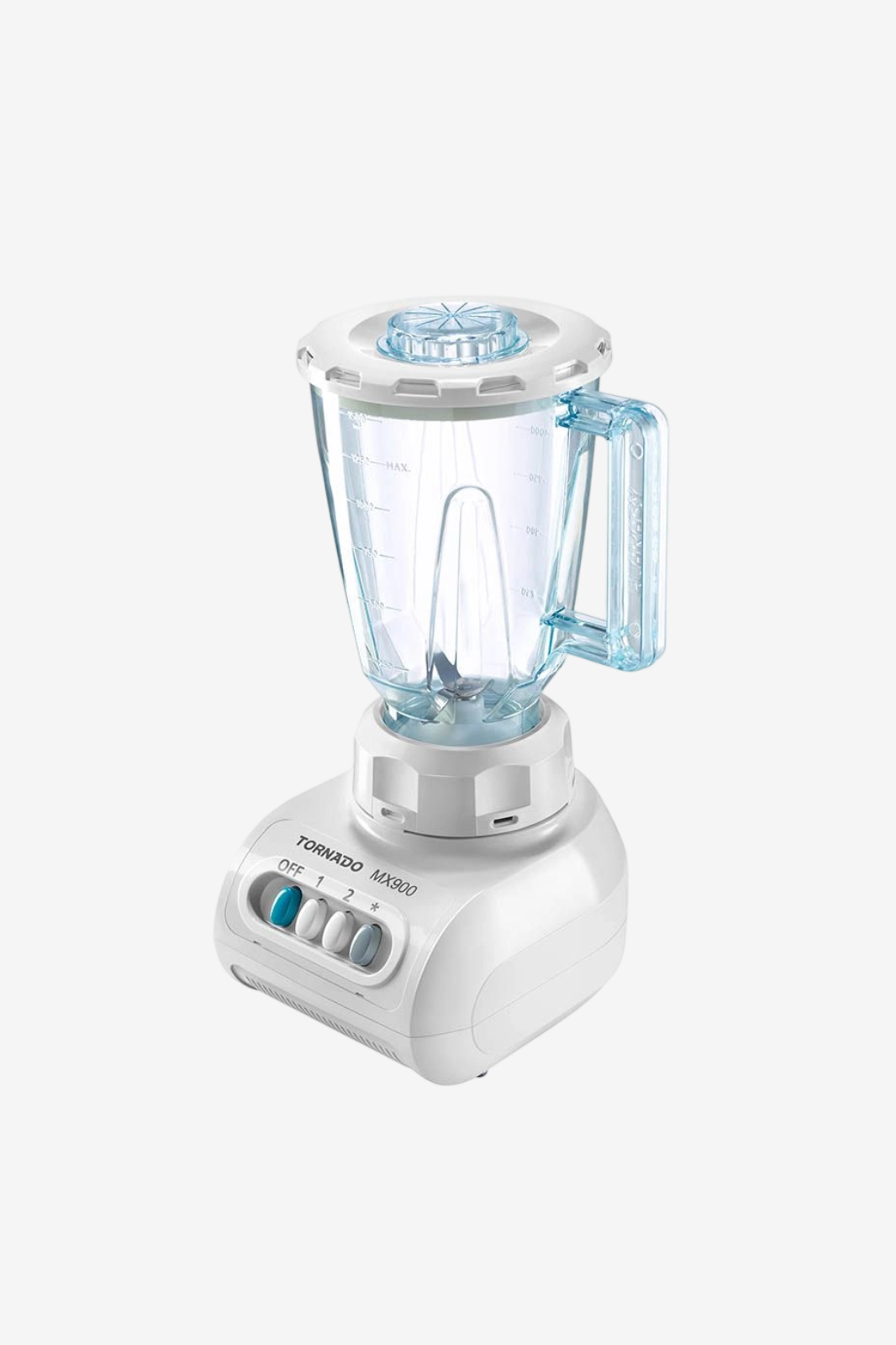 TORNADO Electric Blender 250 Watt, 1.5 Liter Canister, 2 Mills, White MX900/2