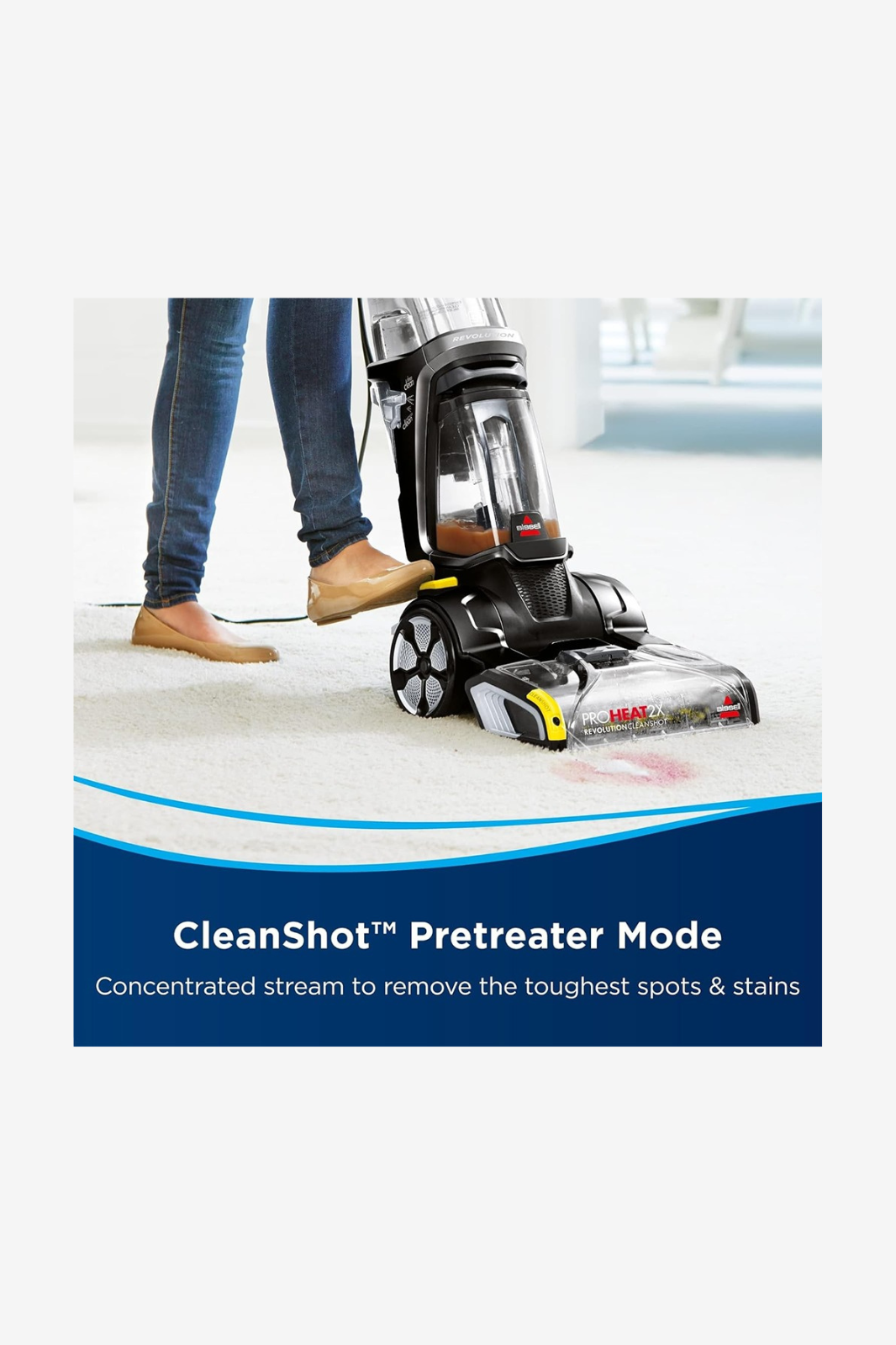 Bissell  pro Heat 2x revolution cleanshot corded - Black 2066e