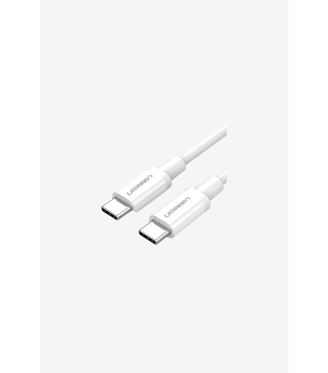 UGREENU USB C 2.0 C M/M ABS Cover - 1.5m (White)