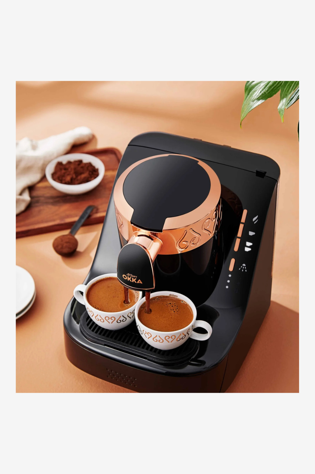 Arzum OKKA Automatic Turkish Coffee Machine – Black, Copper OK001