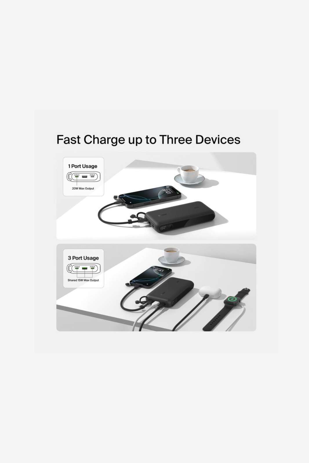 Belkin - BoostCharge Power Bank 20K with Display