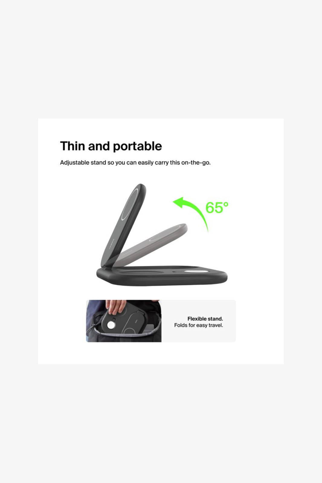 Belkin - BoostCharge 3-in-1 Magnetic Foldable Wireless Charger with Qi2 15W