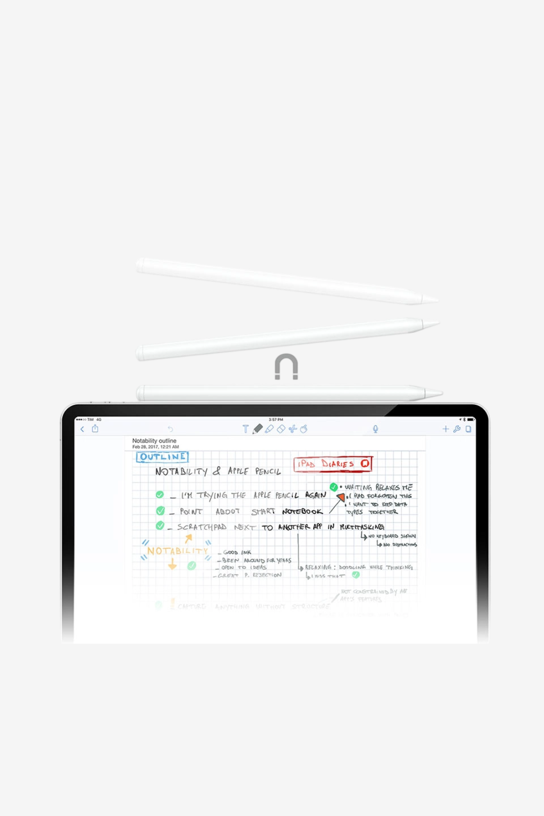 ACEFAST V1 Universal Capacitive Pen , Magnetic Attraction USB-C Charging
