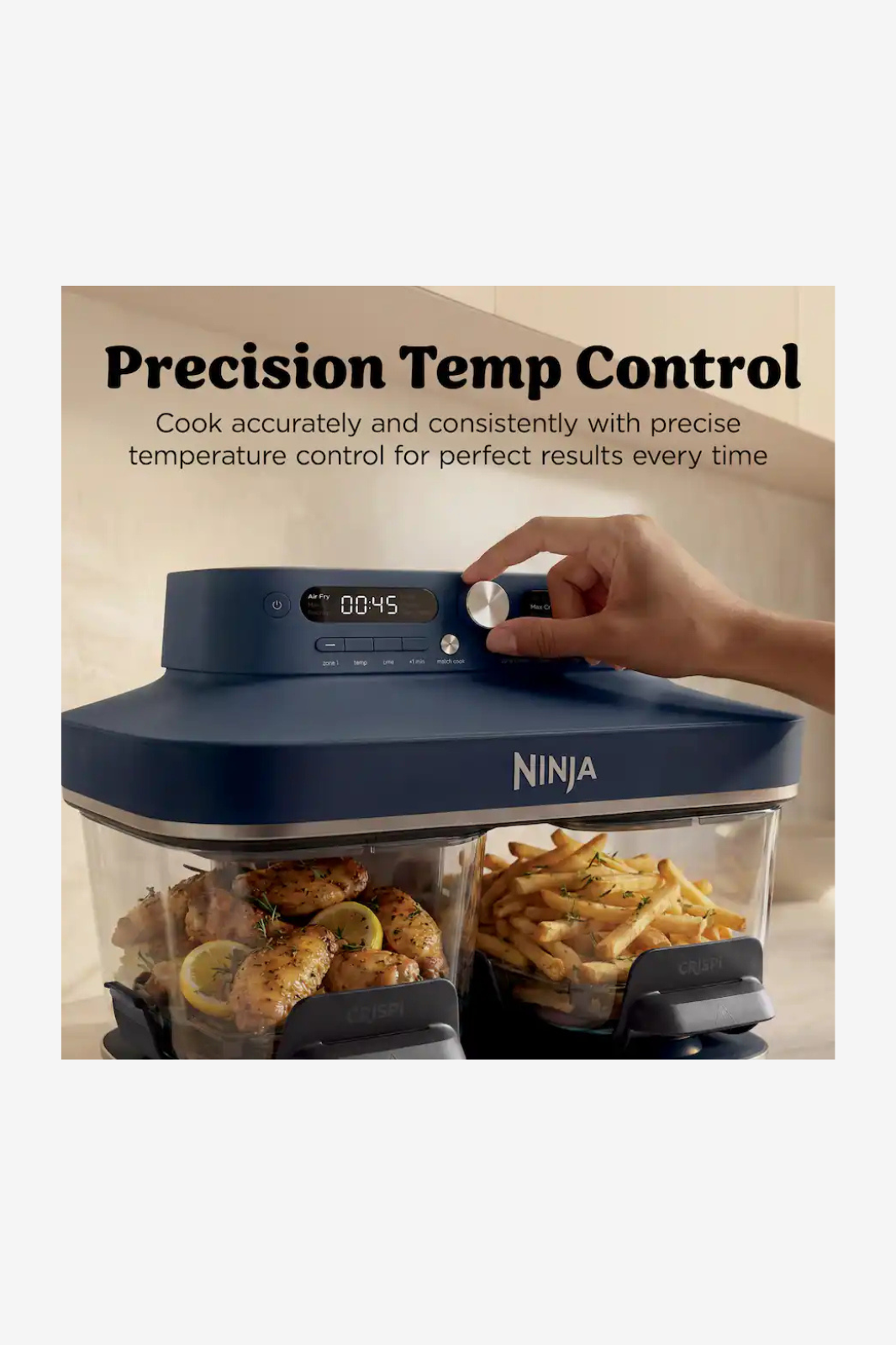 Ninja Crispi DualZone Dual Basket Glass Air Fryer