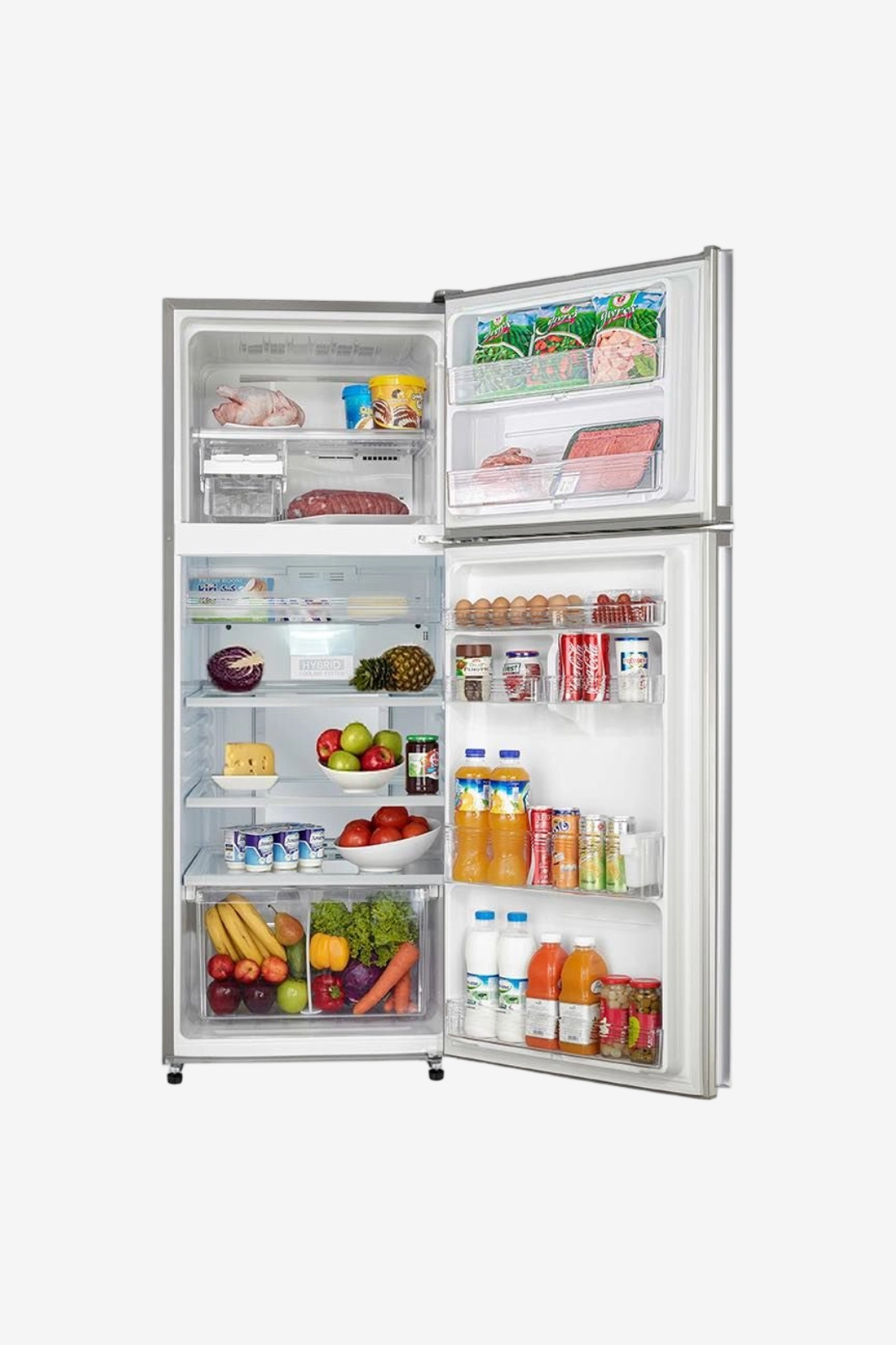 SHARP Refrigerator Inverter Digital No Frost 396 Liter Silver SJ-GV48G-SL