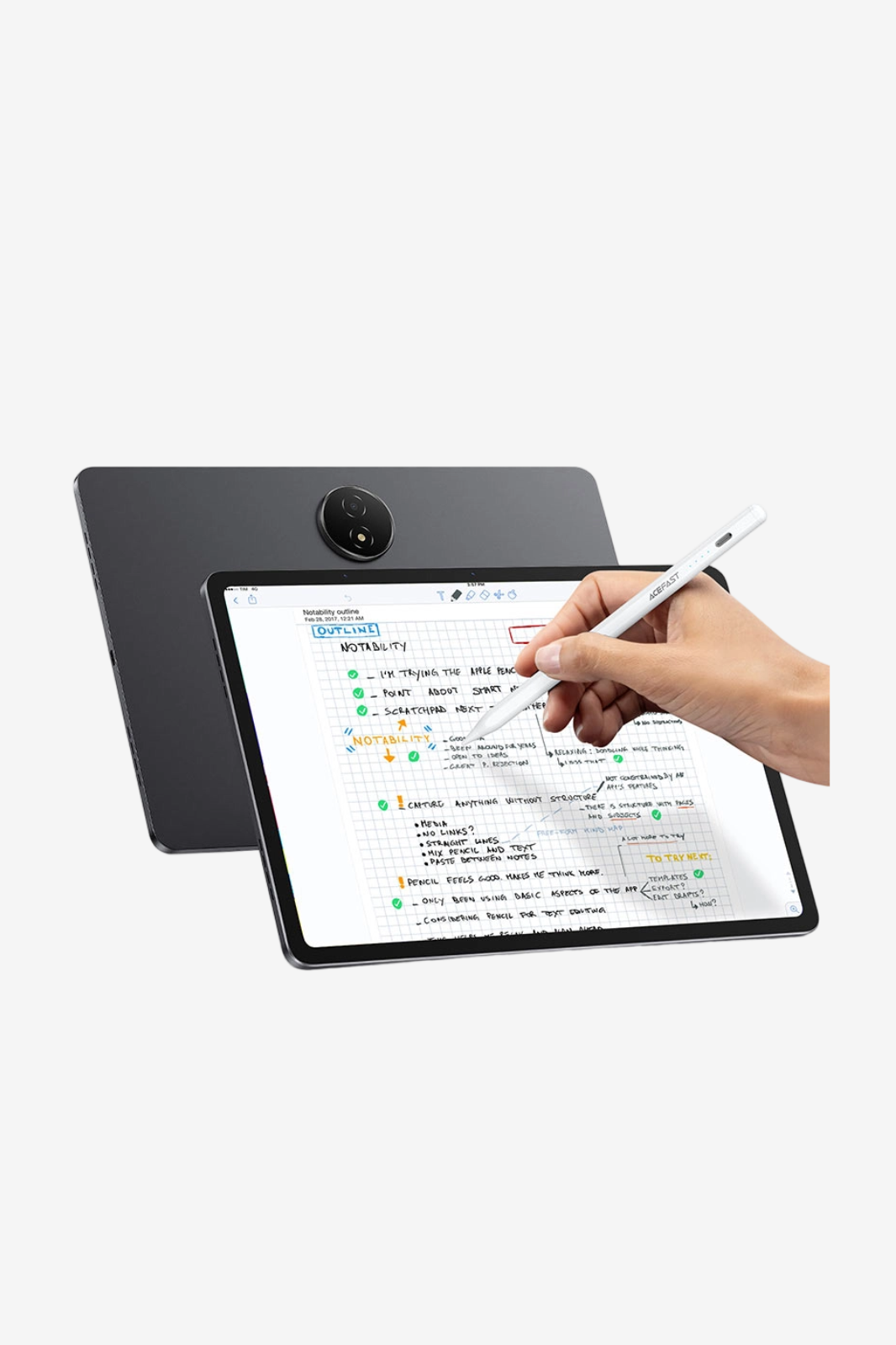 ACEFAST V1 Universal Capacitive Pen , Magnetic Attraction USB-C Charging