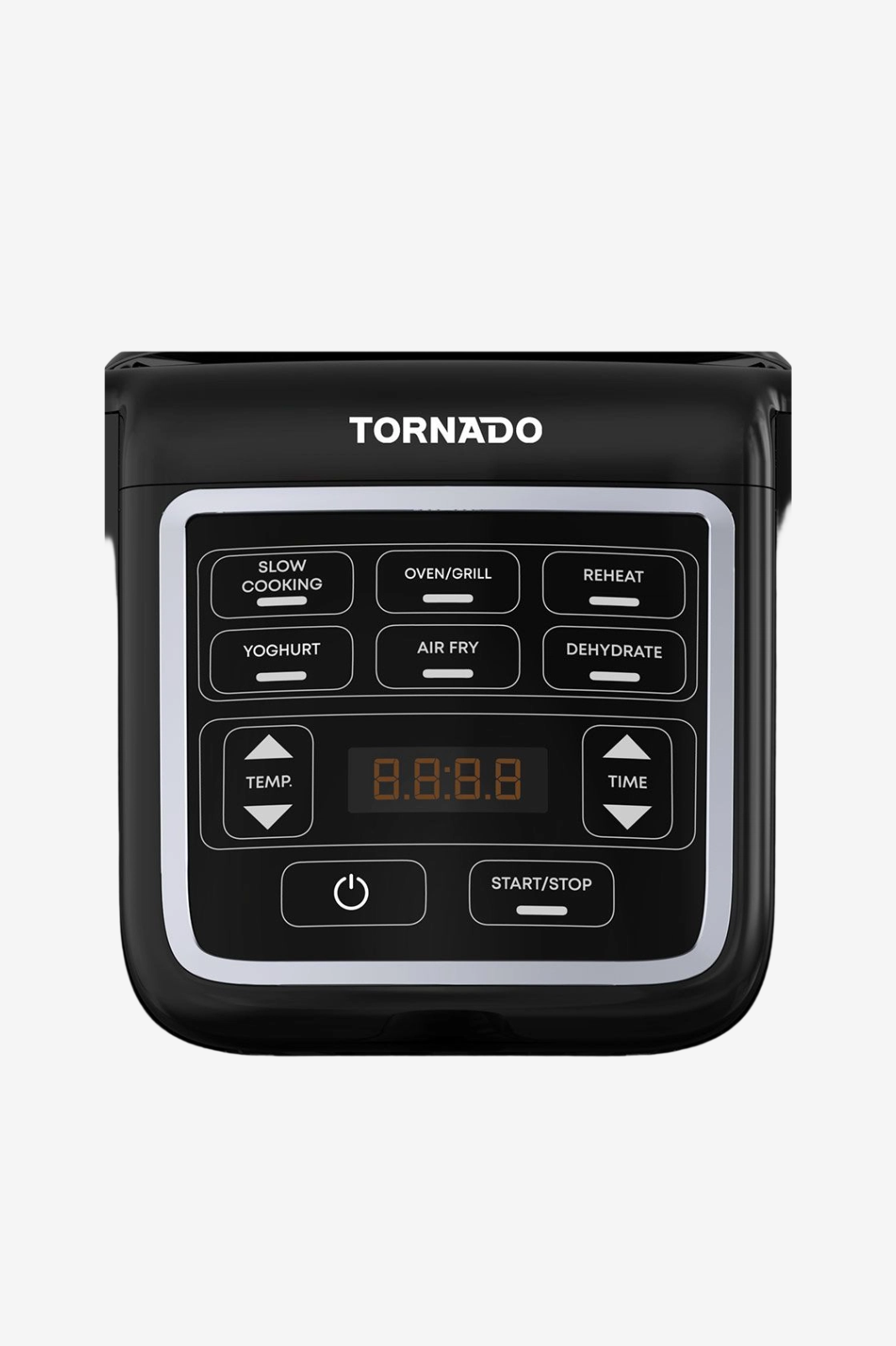 TORNADO Air Fryer 1550 Watt 4 Liter LED Display Black x Silver THF-1554D-XL-BS