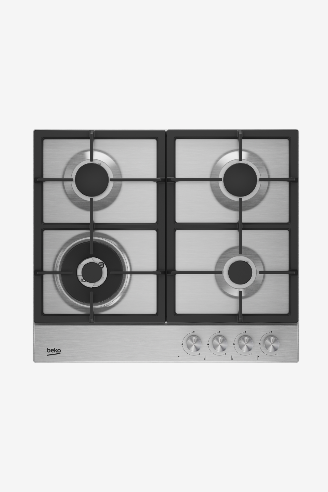 Beko Built-in Gas Hob, 4 Burners, Stainless Steel – HIAW 64225 SX