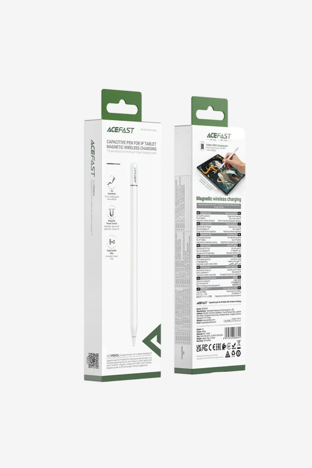 ACEFAST V3 Capacitive Pen iP Tablet , Magnetic Wireless Charging