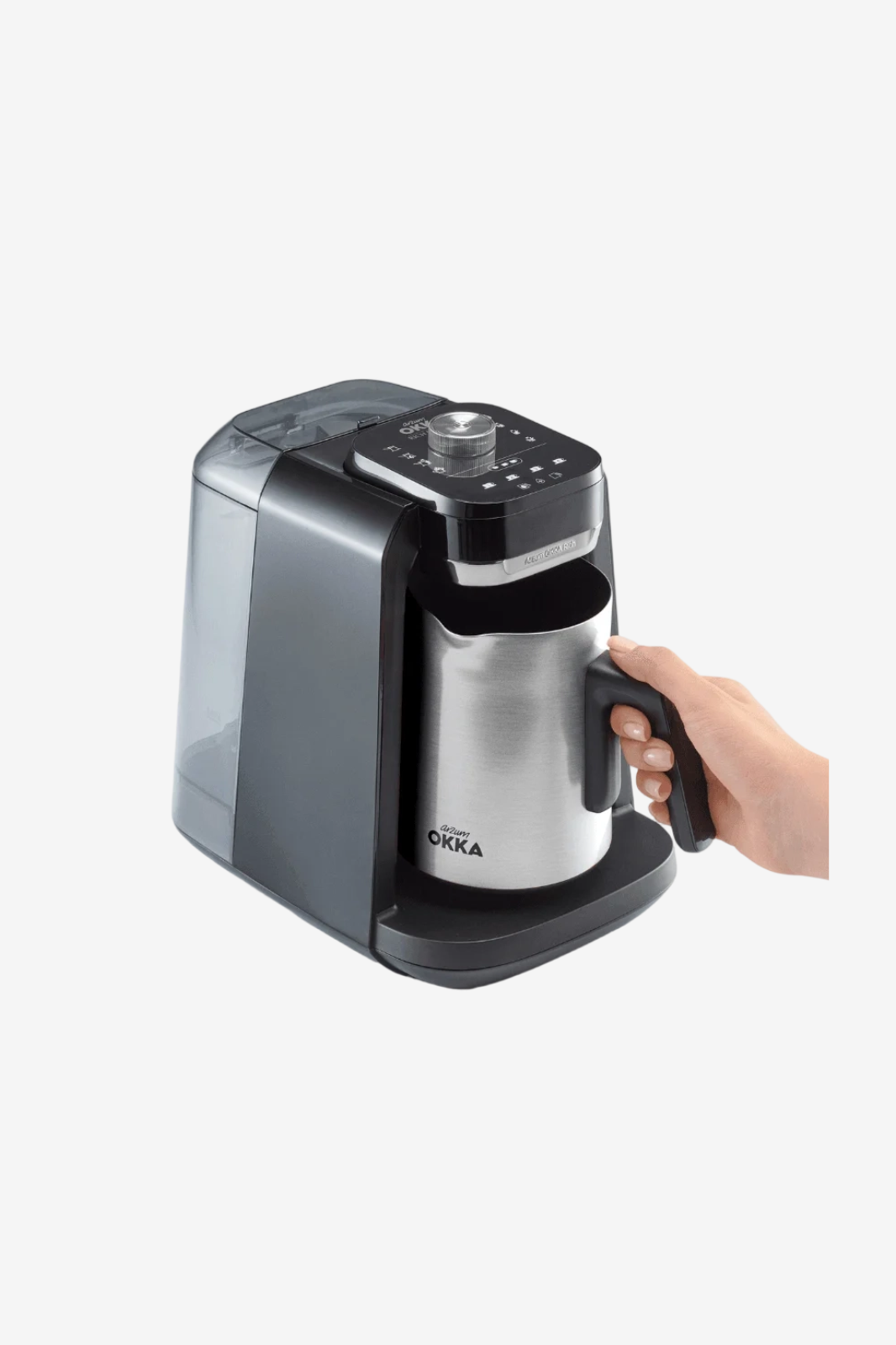 Arzum OKKA Rich Pro Plus (With Water Tank) – Black, Chrome - OK0038-K