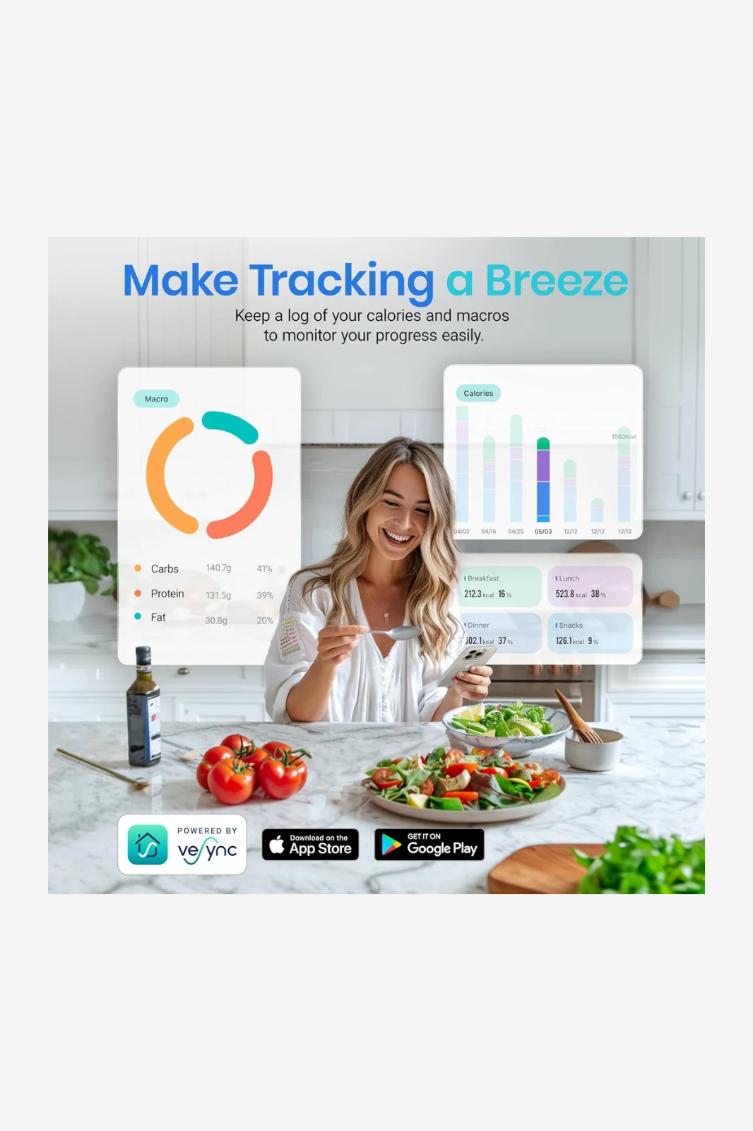 Etekcity Smart Nutrition Scale ESN00