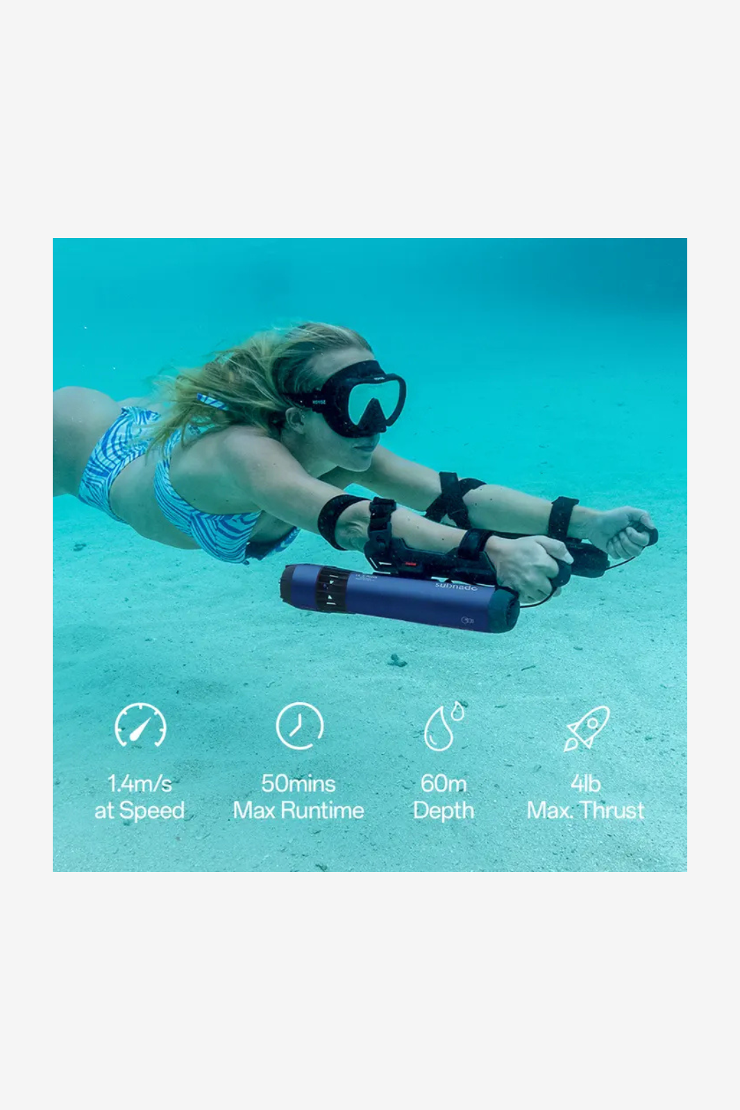 Waydoo Subnado Lite: Airline-Approved Travel Underwater Scooter