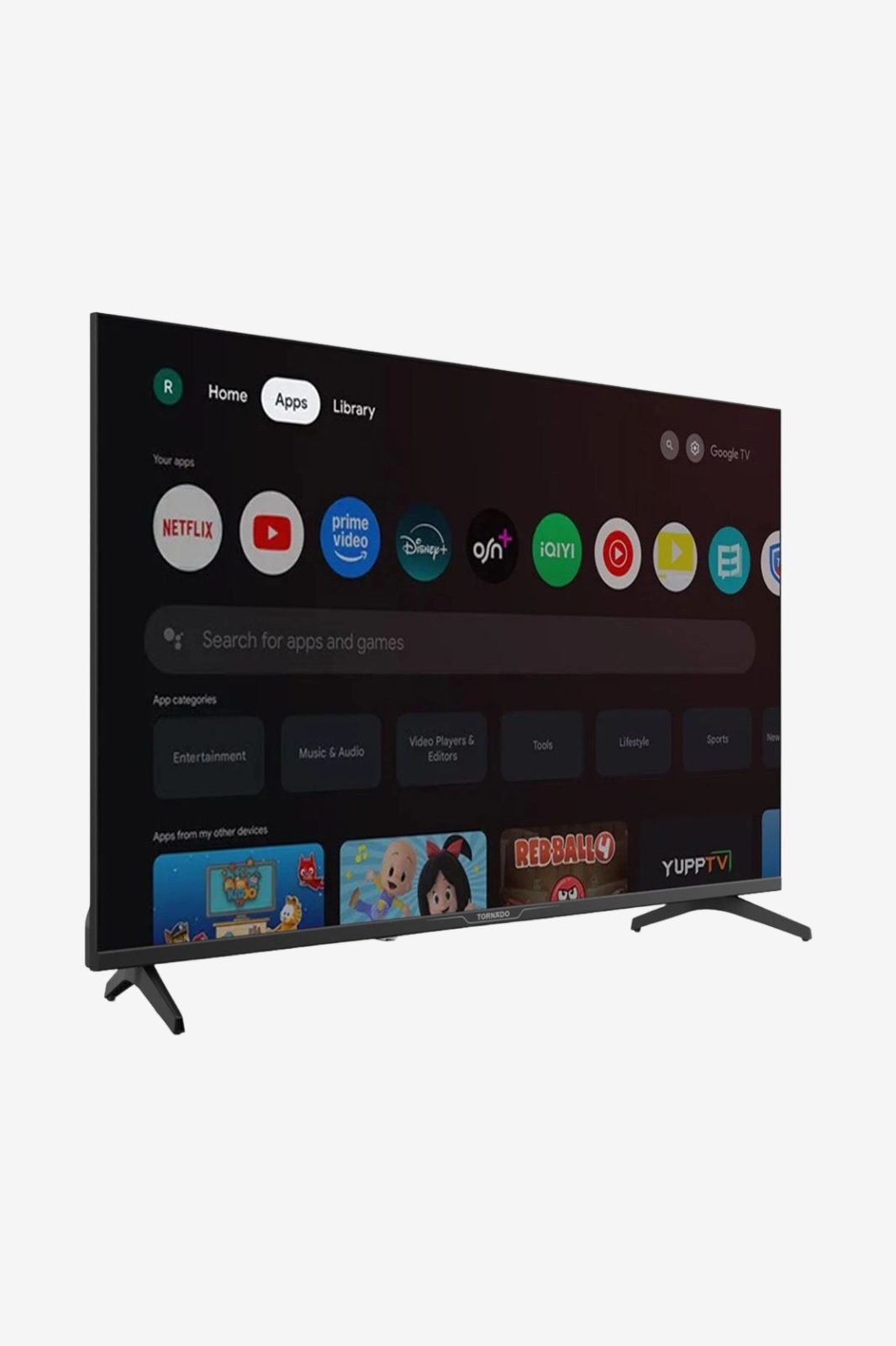 TORNADO HD Smart Frameless TV 32 Inch Built-In Receiver 32EA6500E