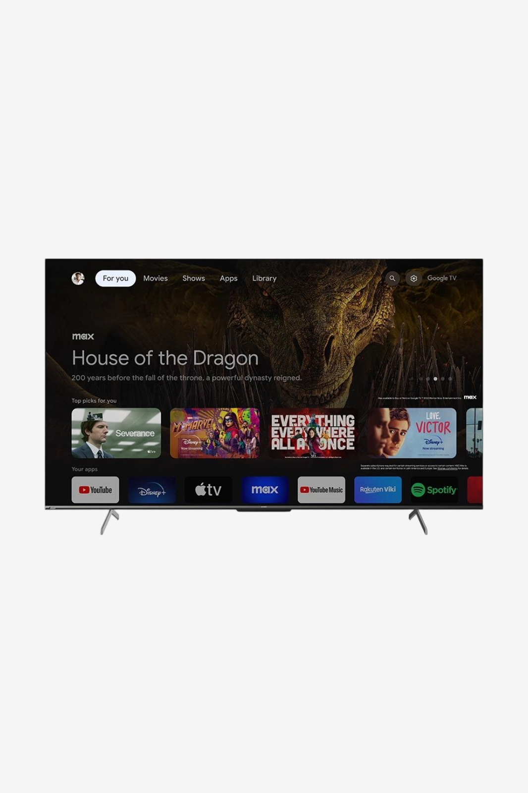 SHARP 4K Smart Deep Chroma Frameless TV 75 Inch Built-In Receiver 4T-C75FN6EX