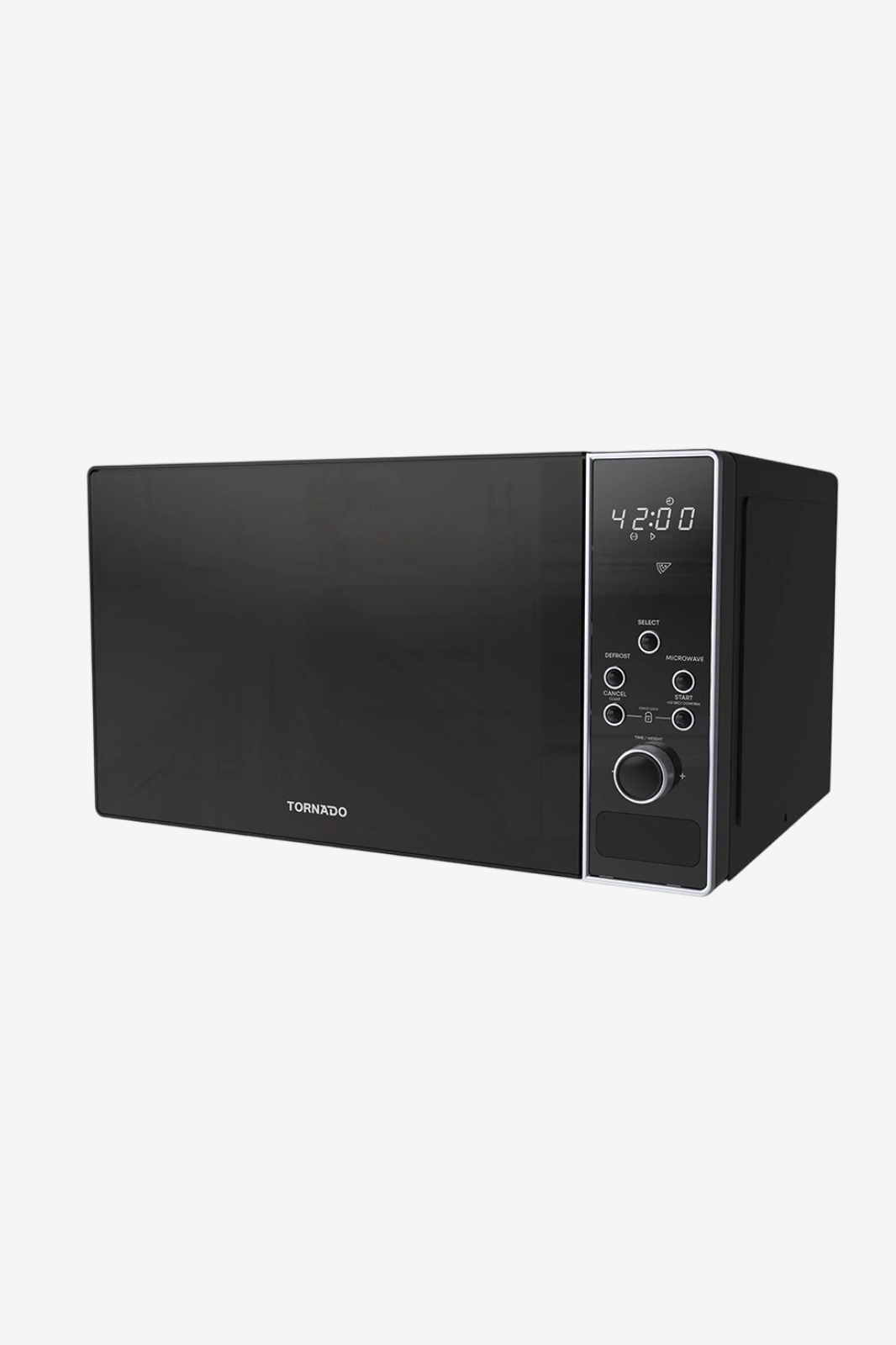 TORNADO Microwave Solo 25 Liter 900 Watt 8 Menus Black TMDS-25EL-BKS