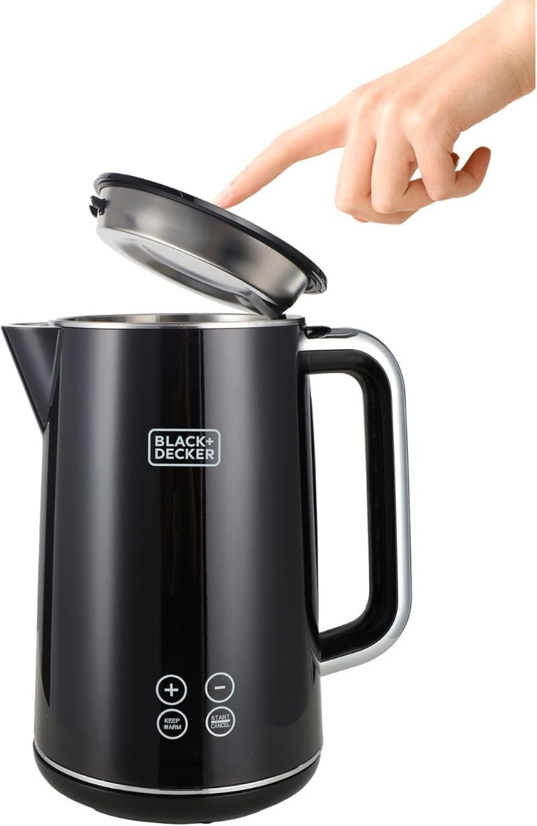 BLACK+DECKER Electric Kettle , 1.7 Liter 2200 Watt , Black - JCD200-B5