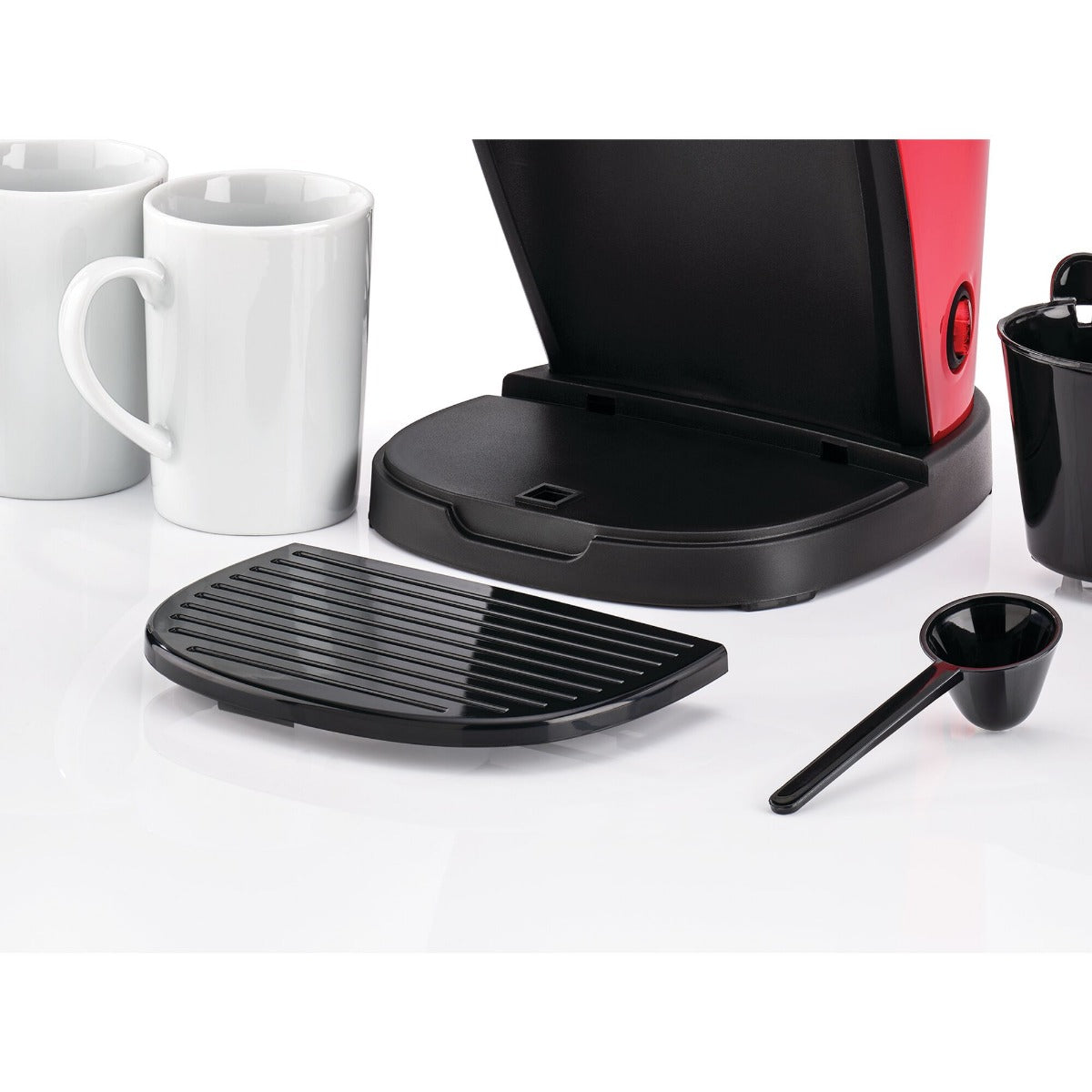BLACK+DECKER  Espresso Machine , 250 milliliter 2 Cups , Red Black - DCM48-B5