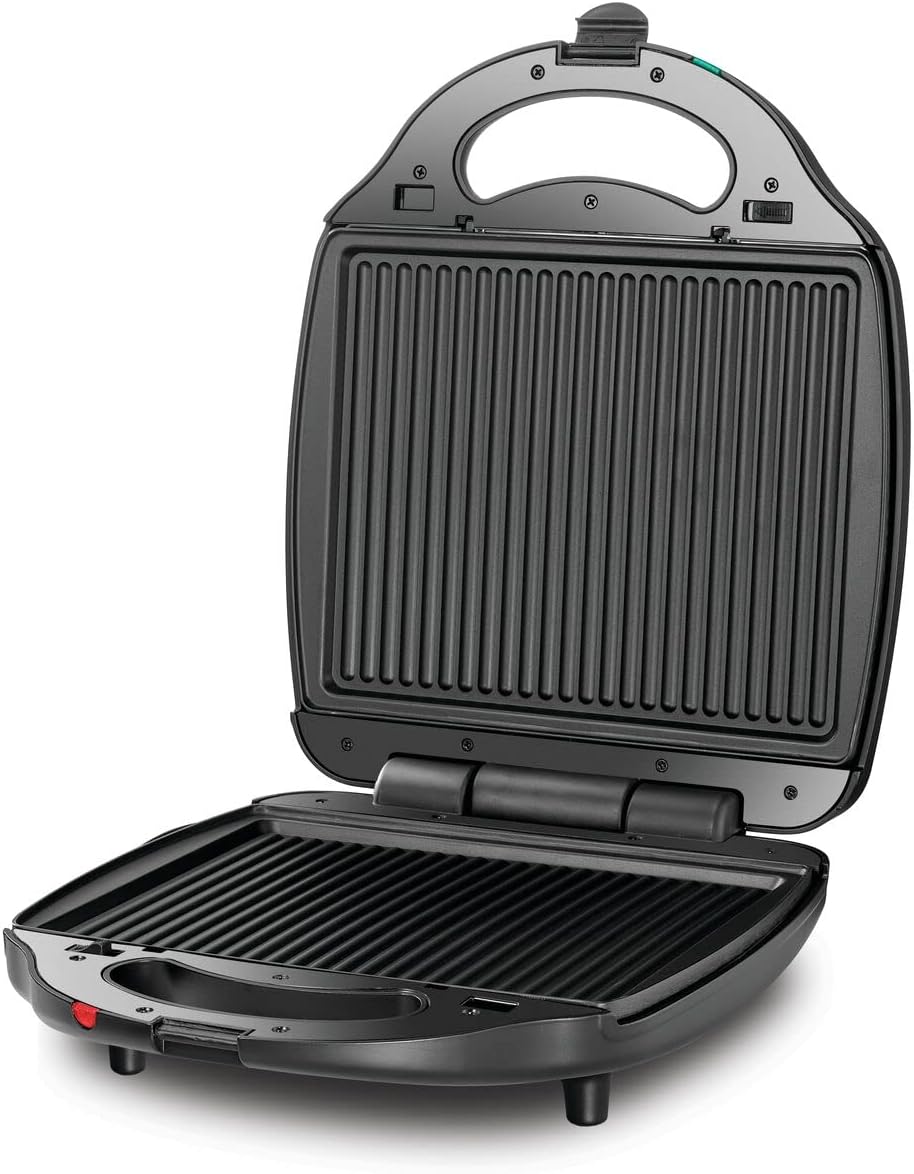 BLACK+DECKER Sandwich Maker 1400 Watt Black - TS4130