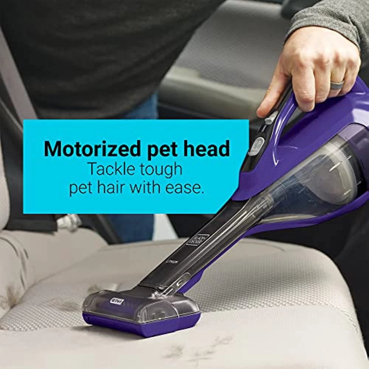 BLACK+DECKER Handheld Vacuum Cleaner , Purple - DVB315JP