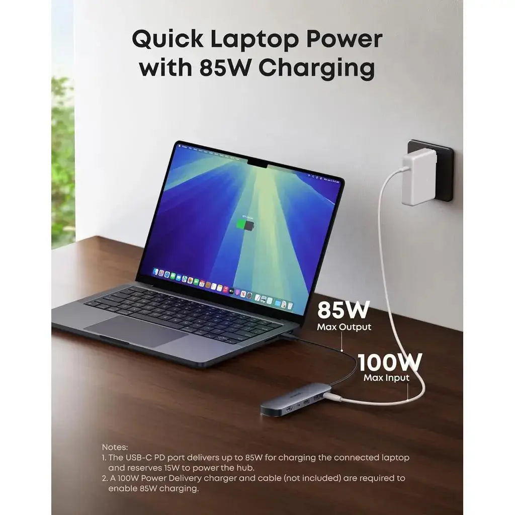 ANKER Nano USB-C Hub 7in1 4K HDMI 100W PD