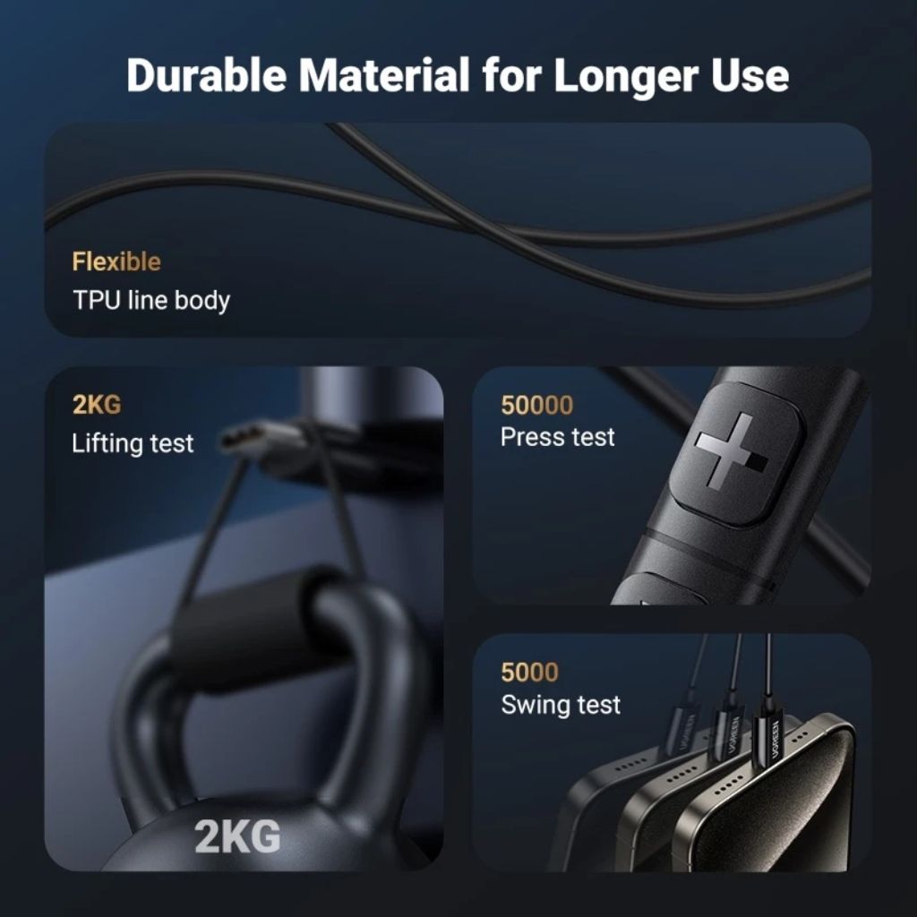سماعات أذن داخلية من يوجرين بمنفذ USB-C - موديل EP105 لون أسود